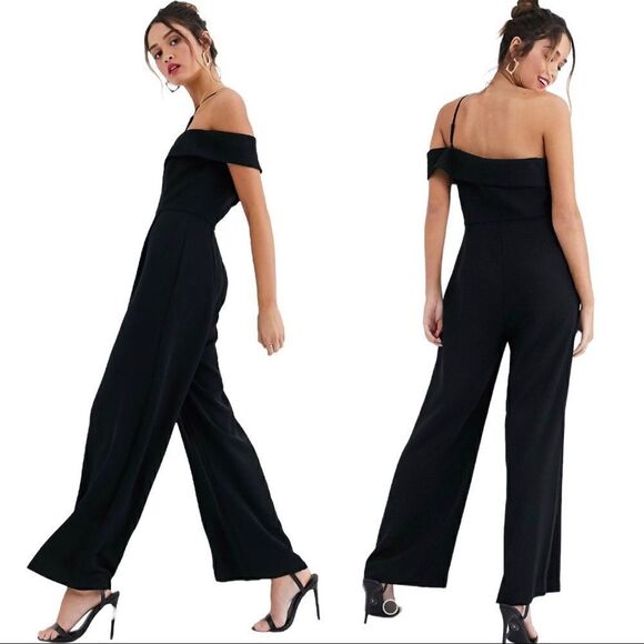 Forever New Asymmetrical cut out wide leg jumpsuit BNWT - Picture 6 of 7